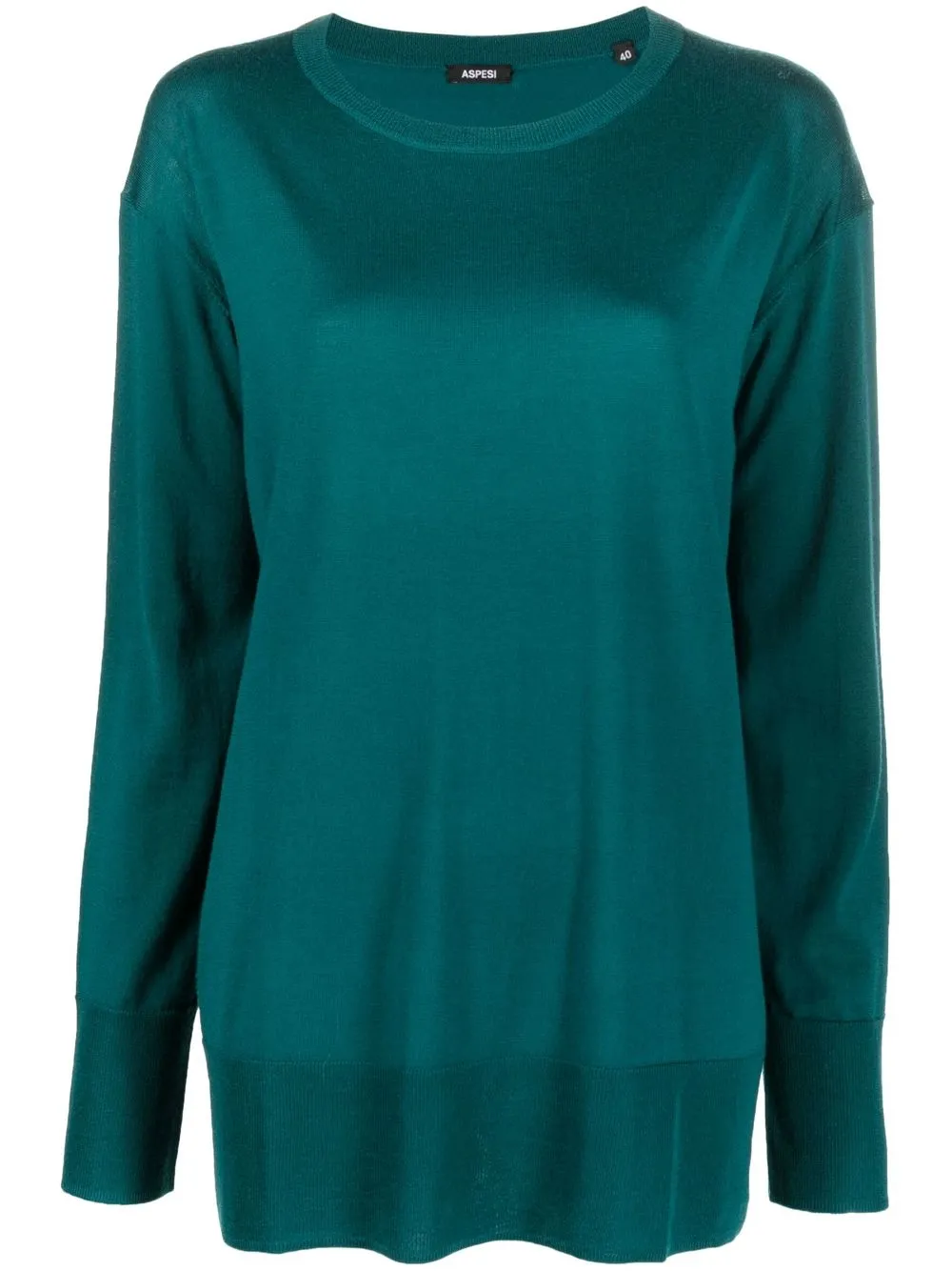 

ASPESI fine-knit virgin wool jumper - Green