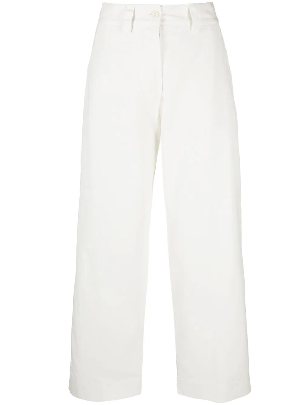 

ASPESI pantalones con tiro alto - Blanco