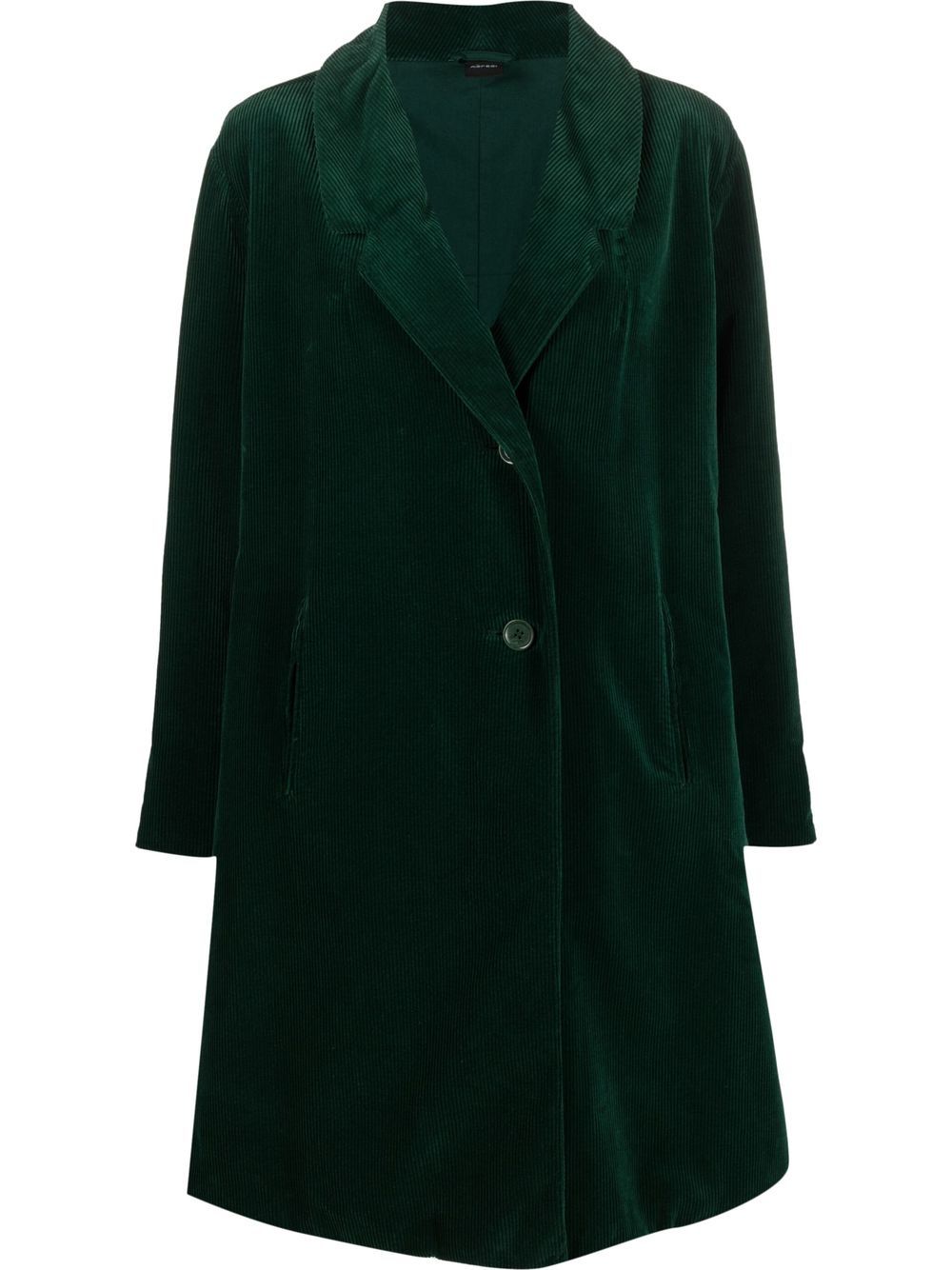 

ASPESI corduroy button-fastening coat - Green