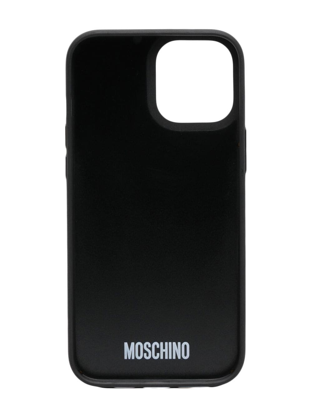 Moschino iPhone 12 Pro Max hoesje met logoprint - Zwart