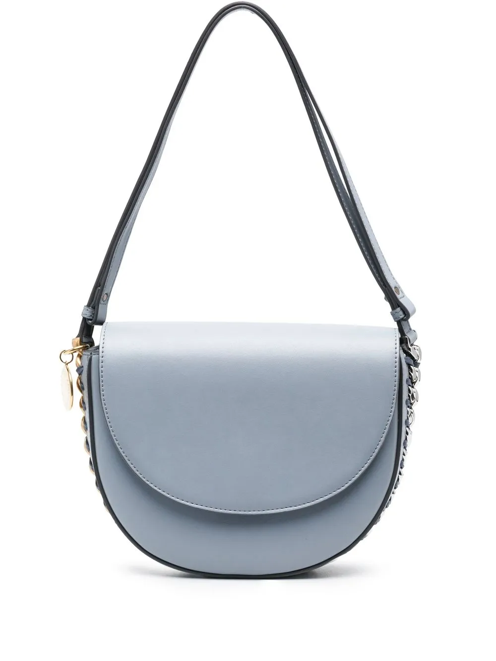 Stella Mccartney Medium Frayme Shoulder Bag In Grey