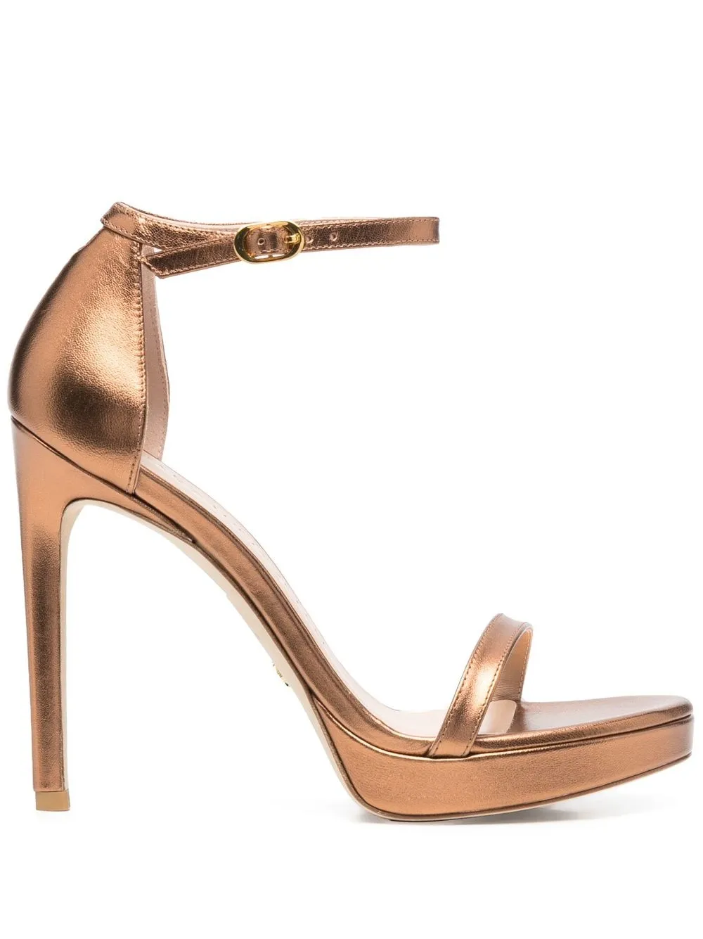 

Stuart Weitzman Nudist open-toe sandals - Metallic
