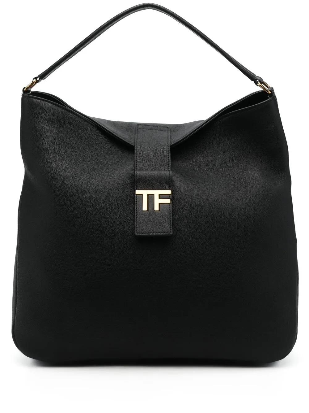 

TOM FORD tote con placa del logo - Negro