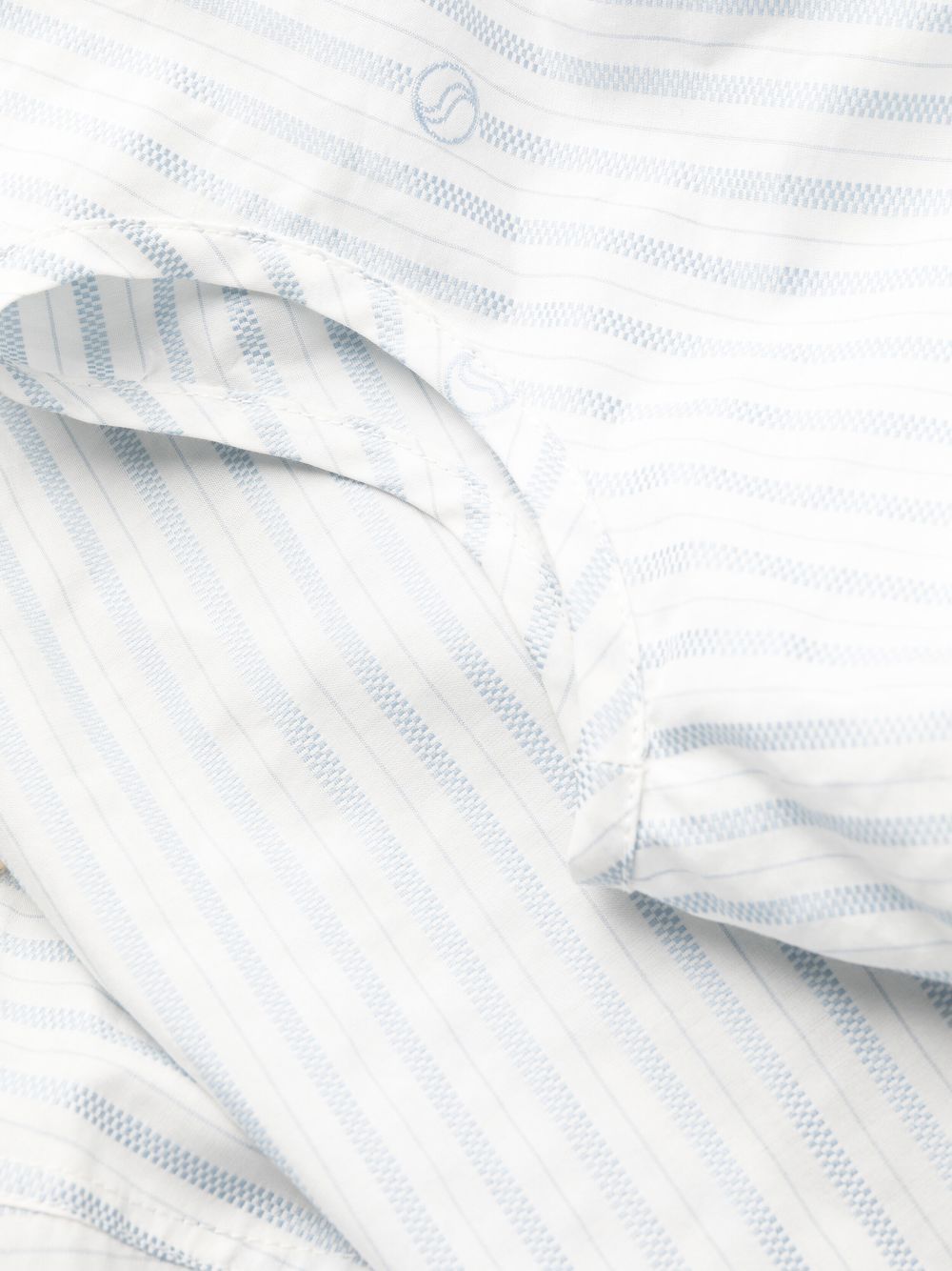 Shop Stella Mccartney Puff-sleeves Belted Shirtdress In White