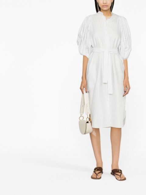 Stella McCartney puff-sleeves belted shirtdress Women