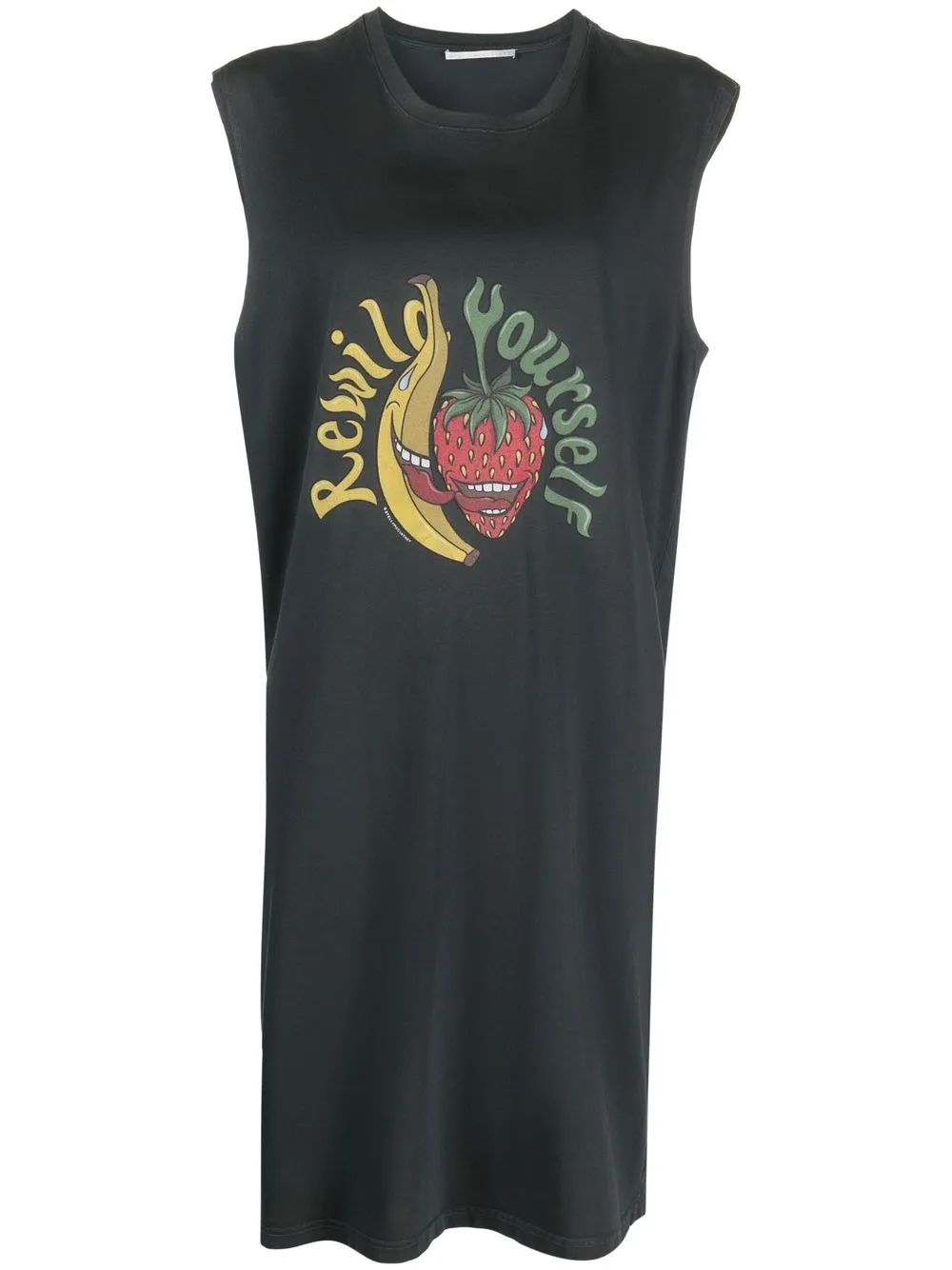 

Stella McCartney graphic-print sleeveless dress - Grey