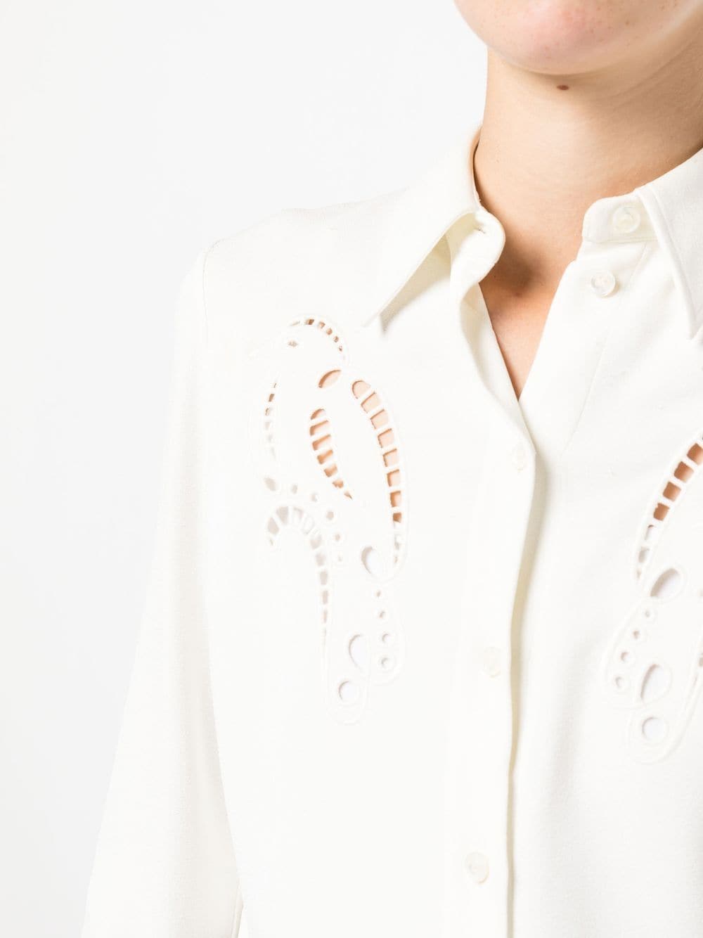 Shop Stella Mccartney Long-sleeve Shirt In White
