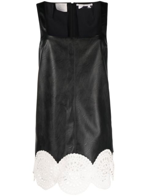 Stella McCartney broderie anglaise-trim sleeveless minidress Women