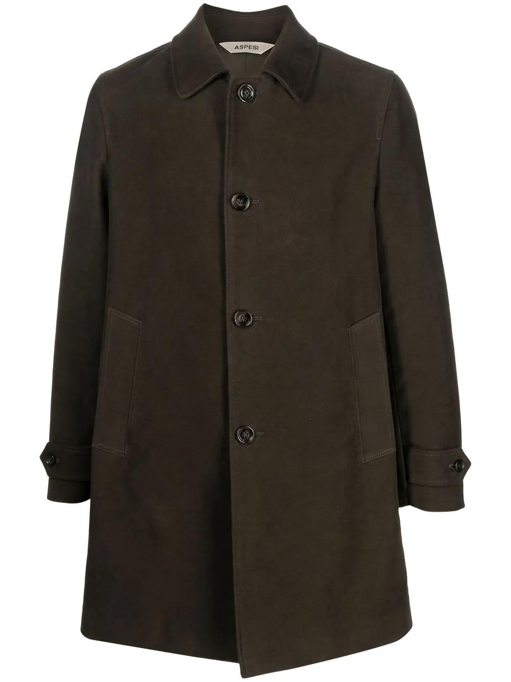 

ASPESI buttoned single-breasted coat - Green