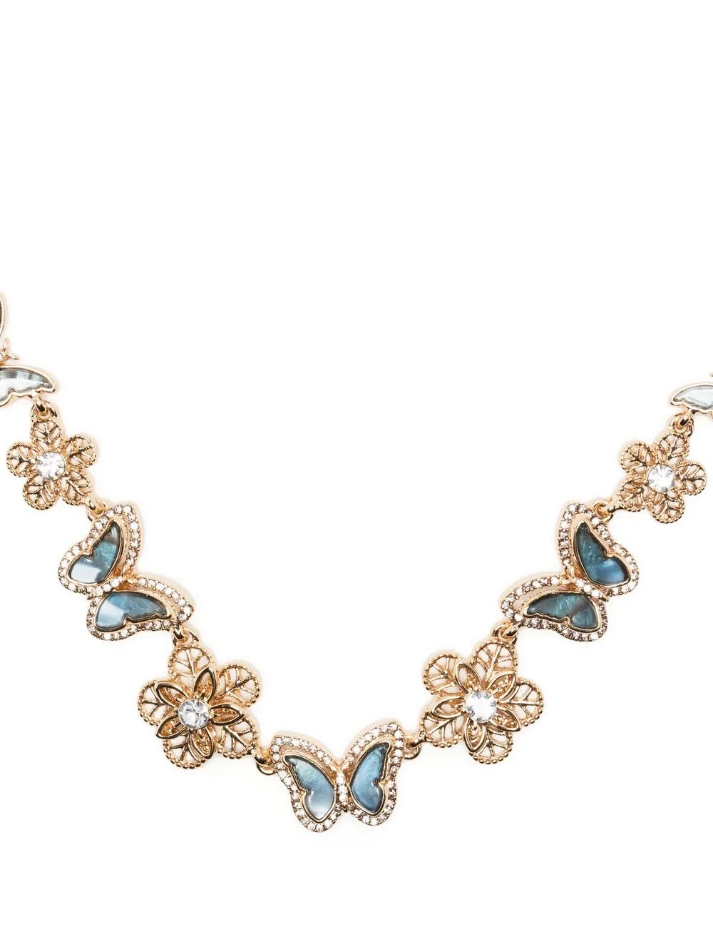 

Marchesa Notte Bridesmaids butterfly embellished necklace - Gold