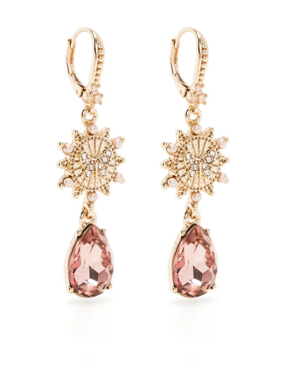 

Marchesa Notte Bridesmaids crystal-embellished drop earrings - Gold