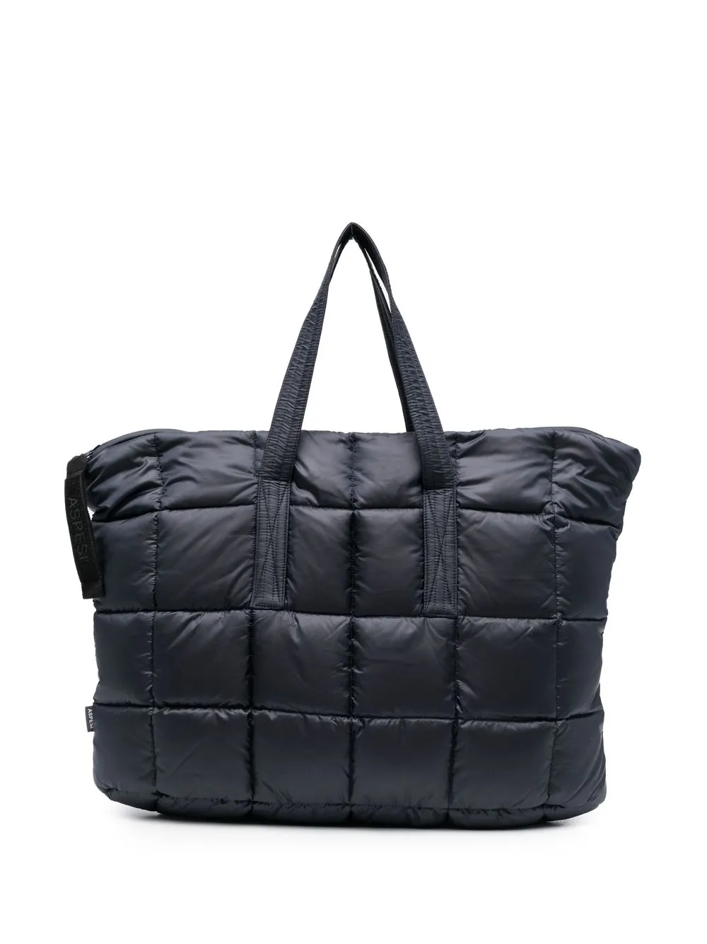 

ASPESI quilted feather-down tote bag - Blue