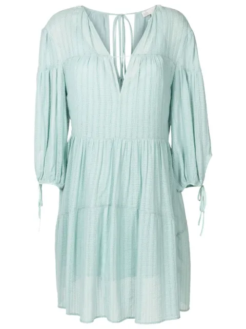 Nk Tais embroidered-design flared dress