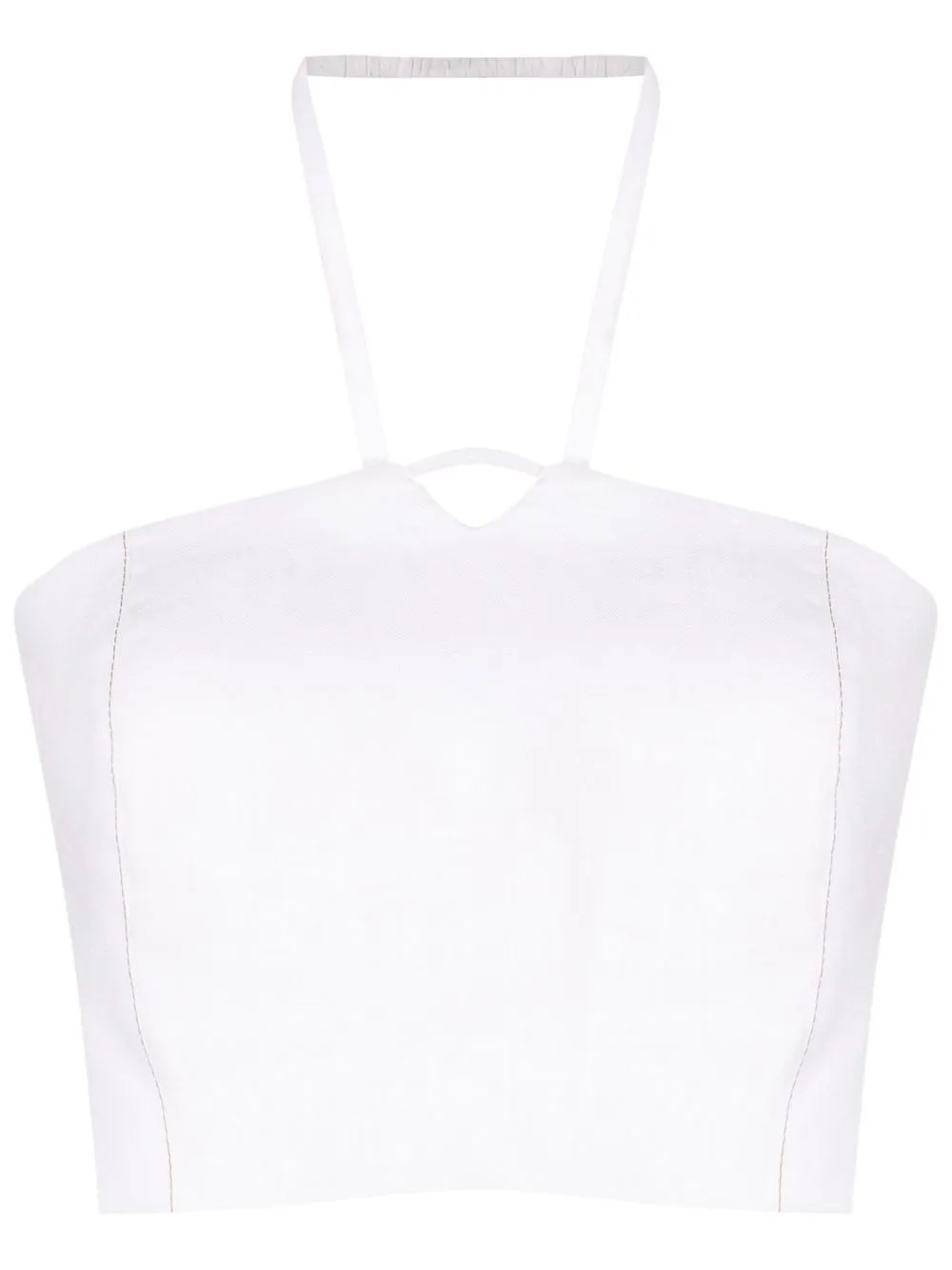 

Nk halterneck cropped top - White