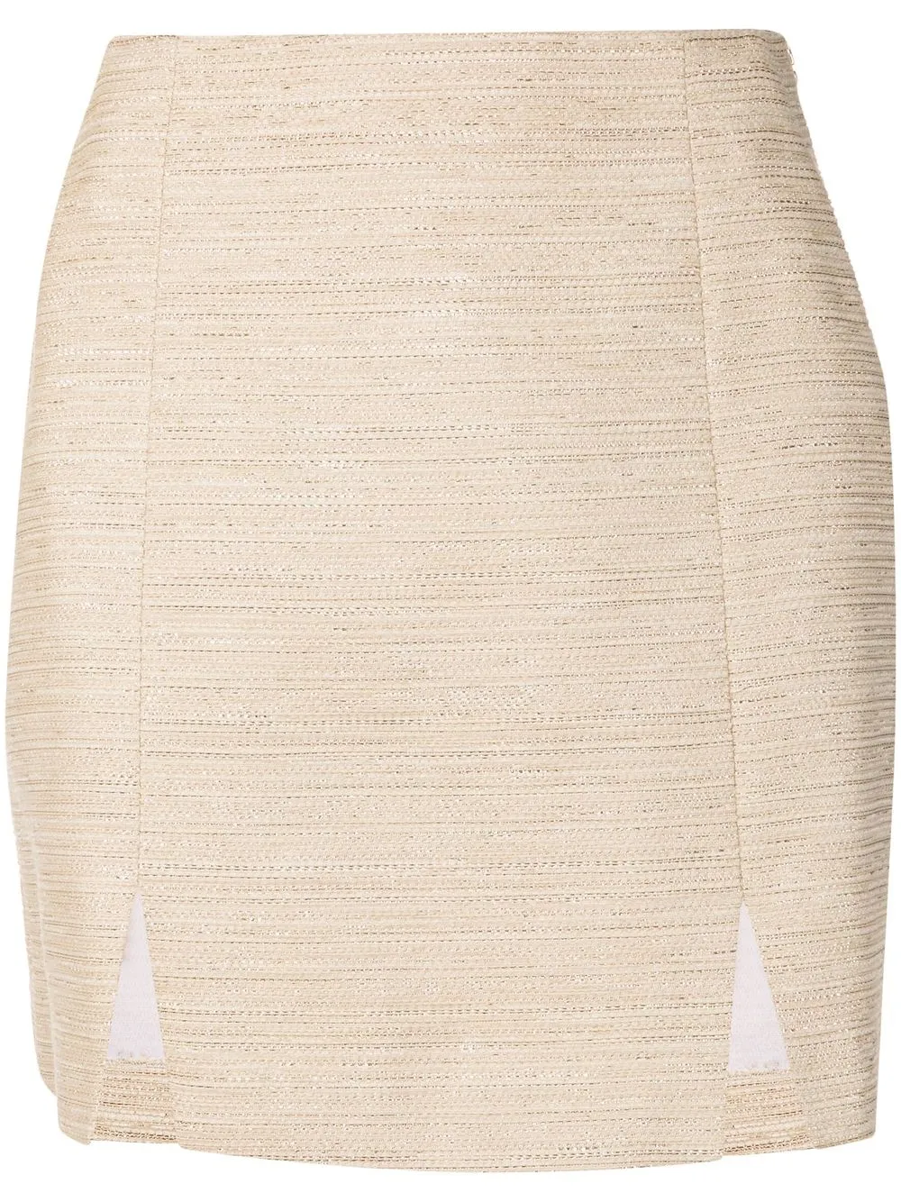 

Nk Cora metallic jacquard mini skirt - Neutrals