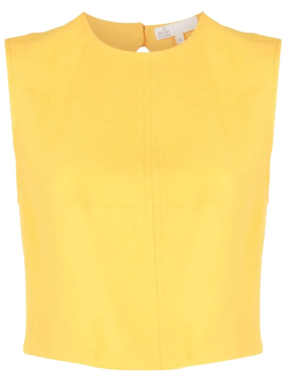 

Nk open-back cropped blouse - Yellow
