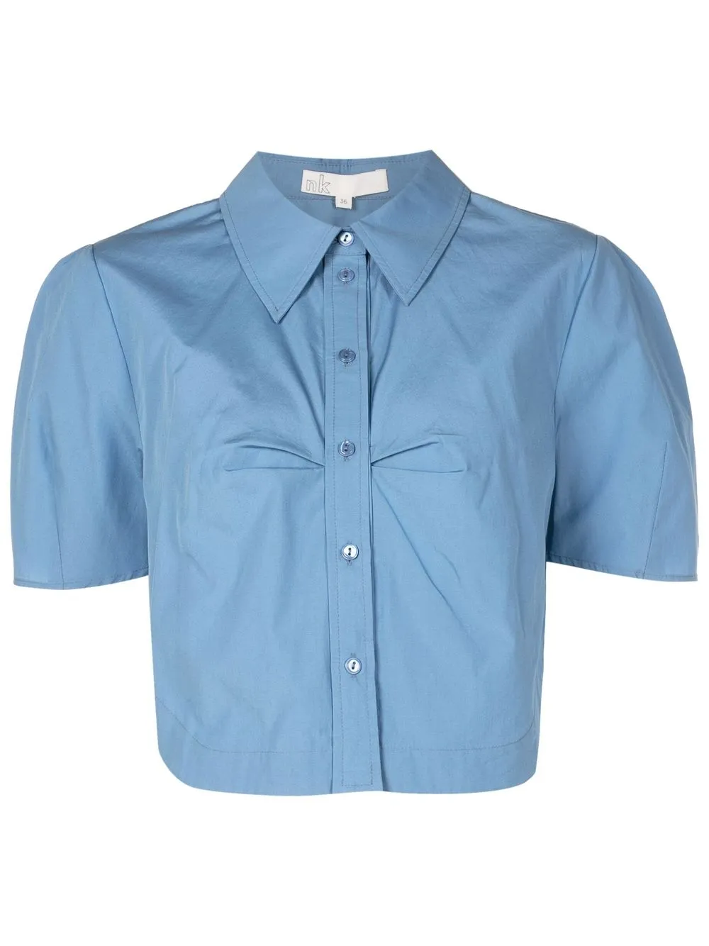 

Nk button-down short-sleeve shirt - Blue