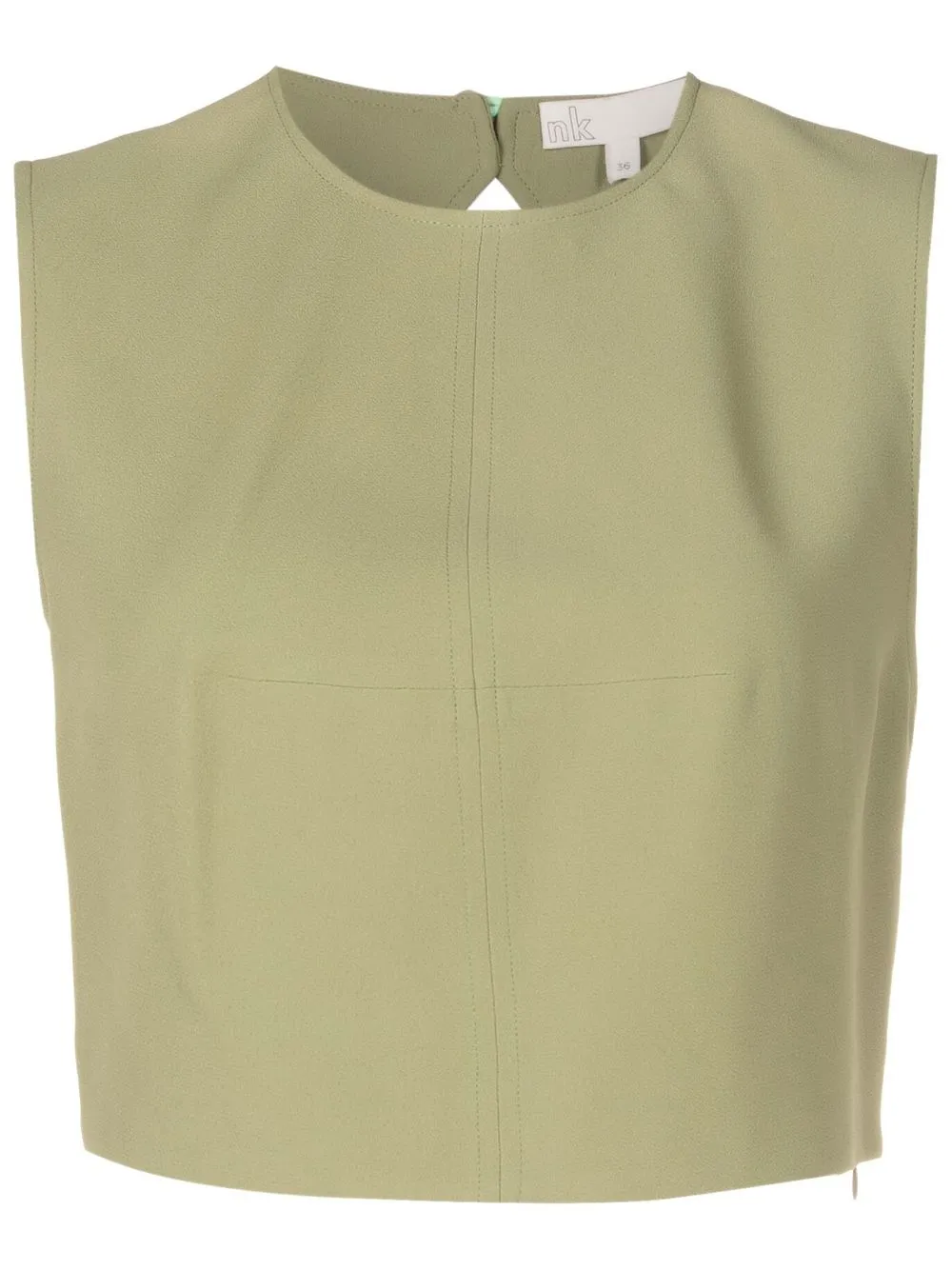 

Nk open-back cropped blouse - Green