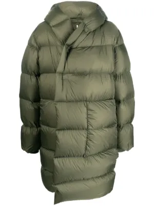 RICK OWENS Reflex Oversized Quilted Reflective Shell Down Jacket for Men