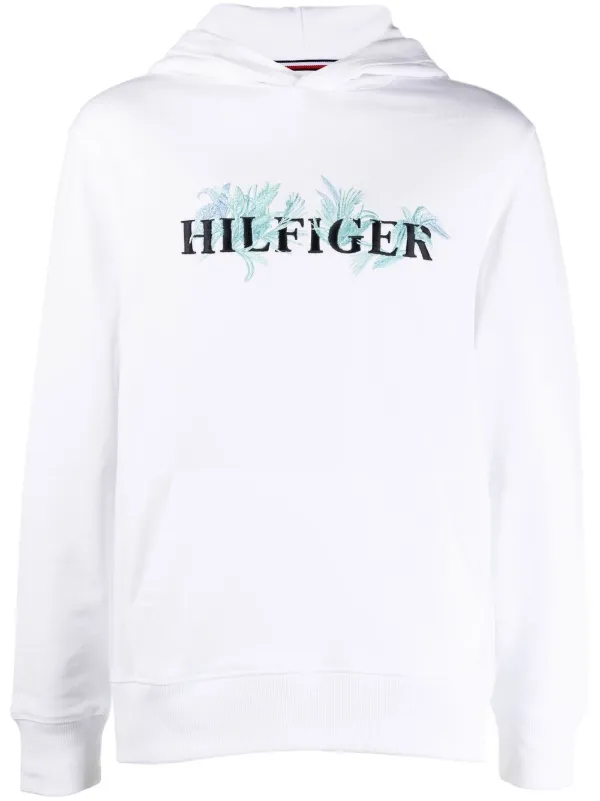 Tommy Hilfiger Embroidered Logo Hoodie - Farfetch