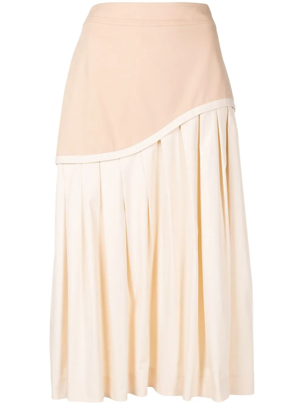 

Nk Renata colour-block midi skirt - Neutrals