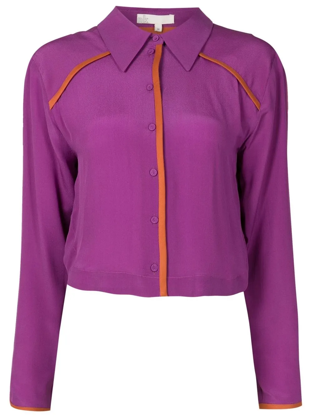

Nk long-sleeve silk blouse - Purple