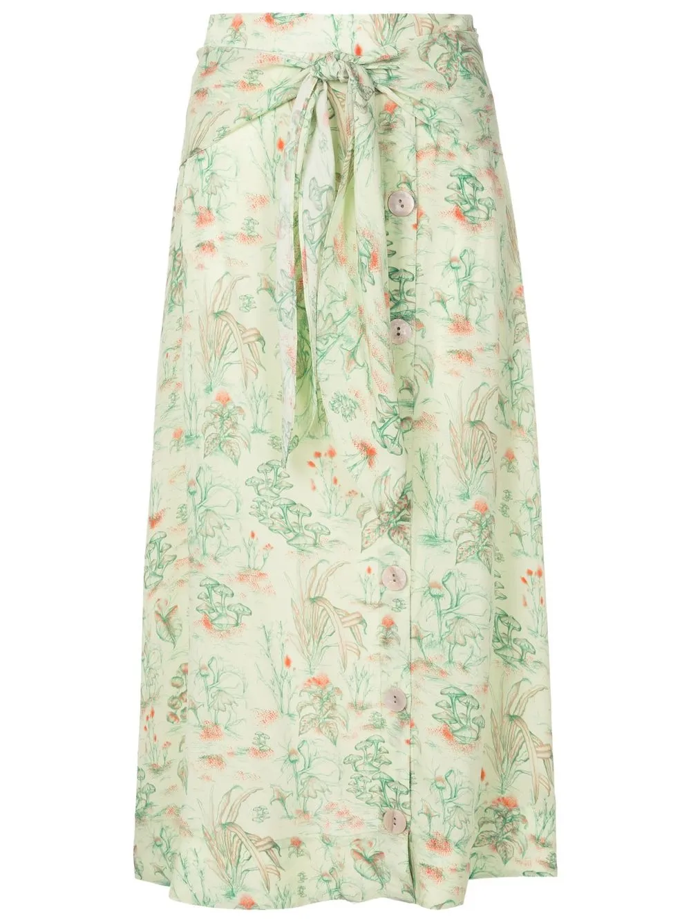 

Nk floral midi skirt - Green