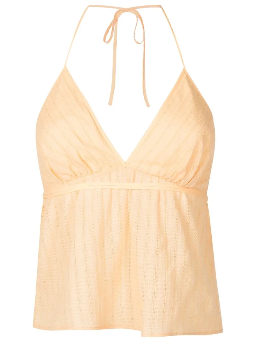 

Nk top con cuello halter en V - Amarillo