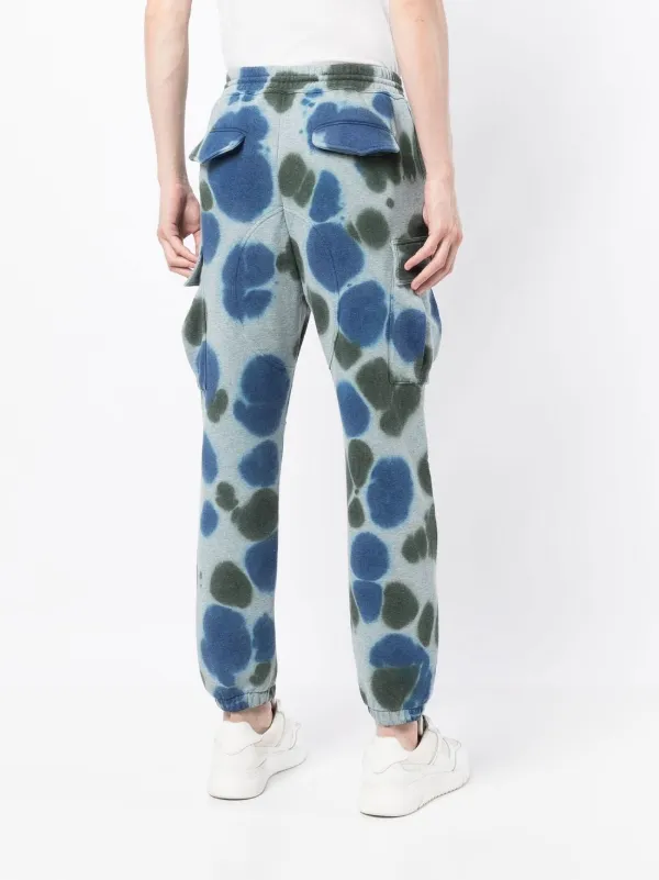 Buscemi tie-dye Cotton Track Pants Blue FARFETCH JO - Main Image