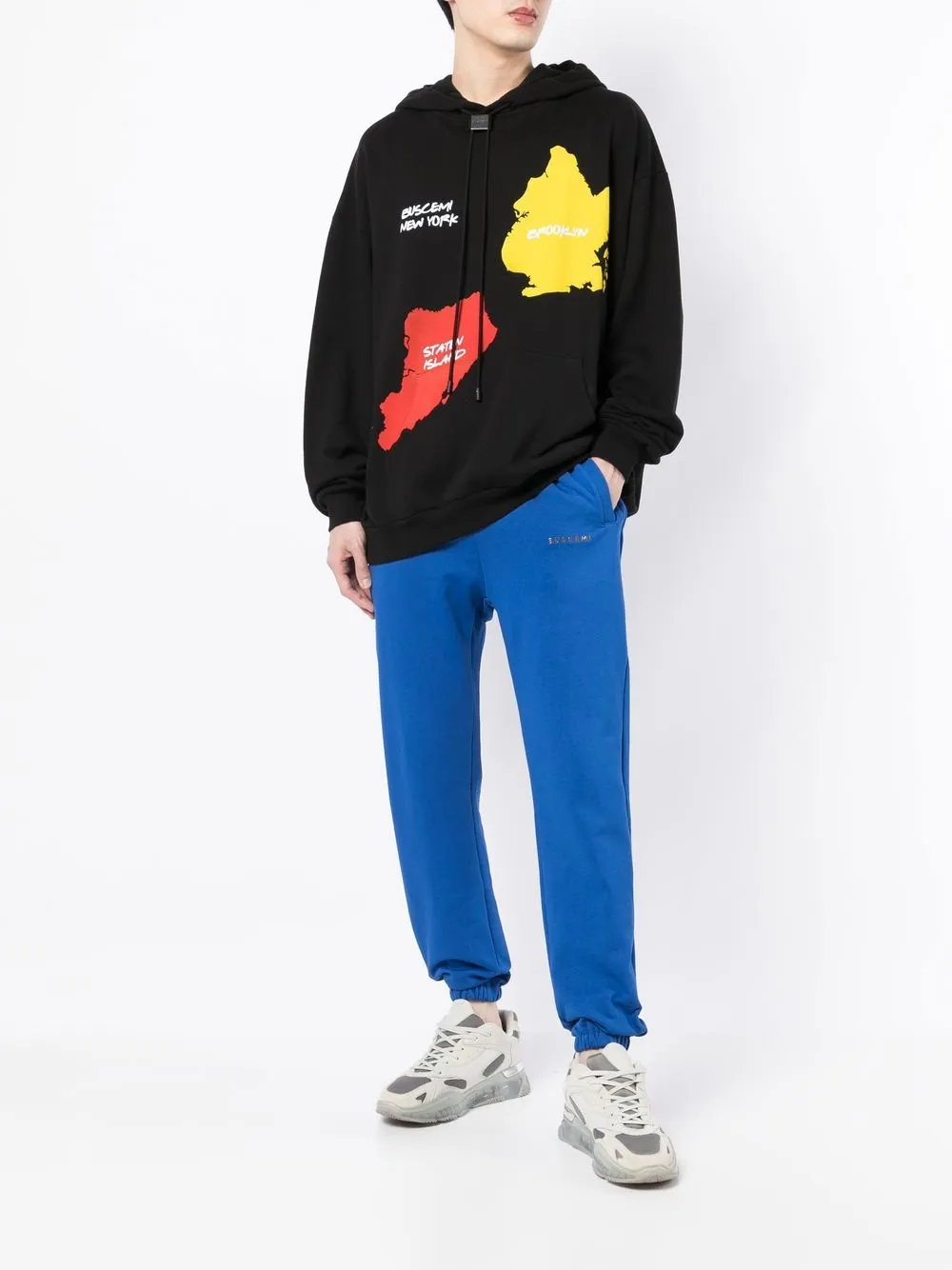 Buscemi Trainingsbroek met logoplakkaat - Blauw