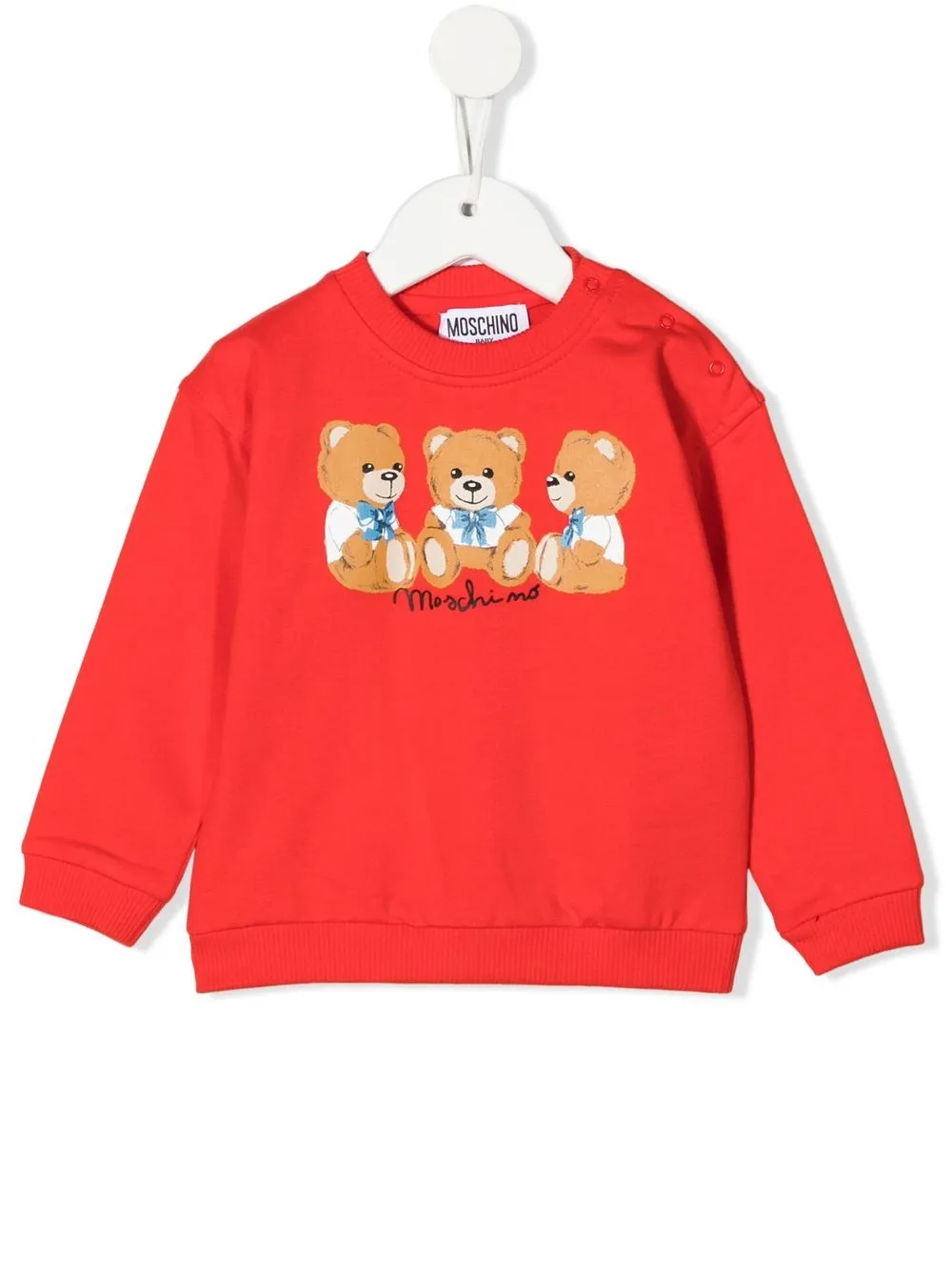 

Moschino Kids suéter con motivo Teddy Bear - Rojo