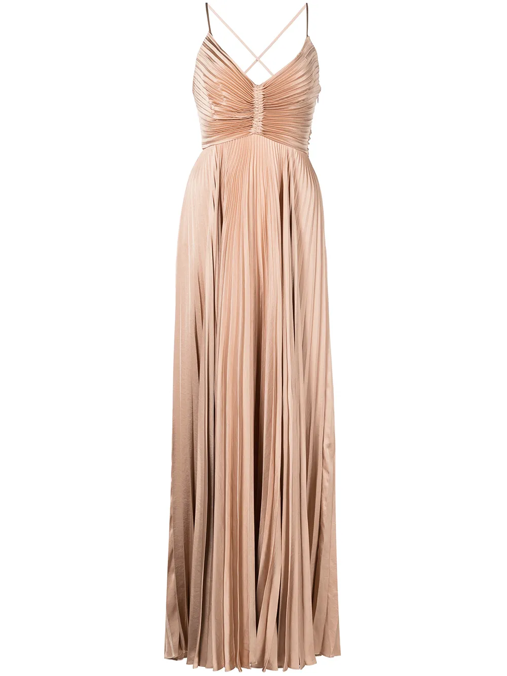 

A.L.C. Aries pleated maxi gown - Neutrals