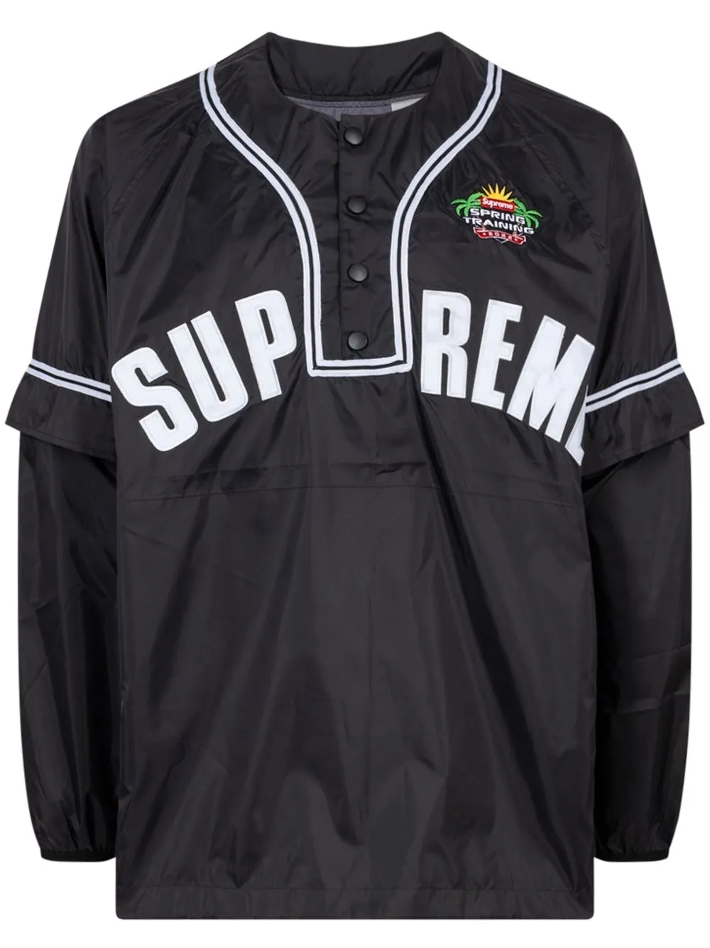 Supreme Denim Baseball Jersey Black