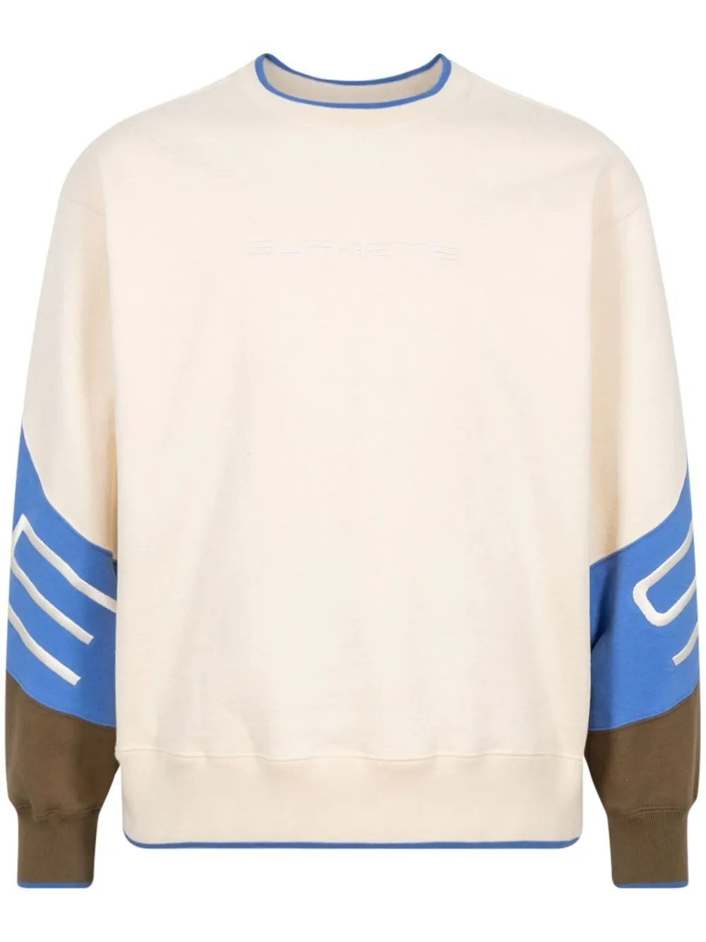 stretch crew-neck sweatshirt