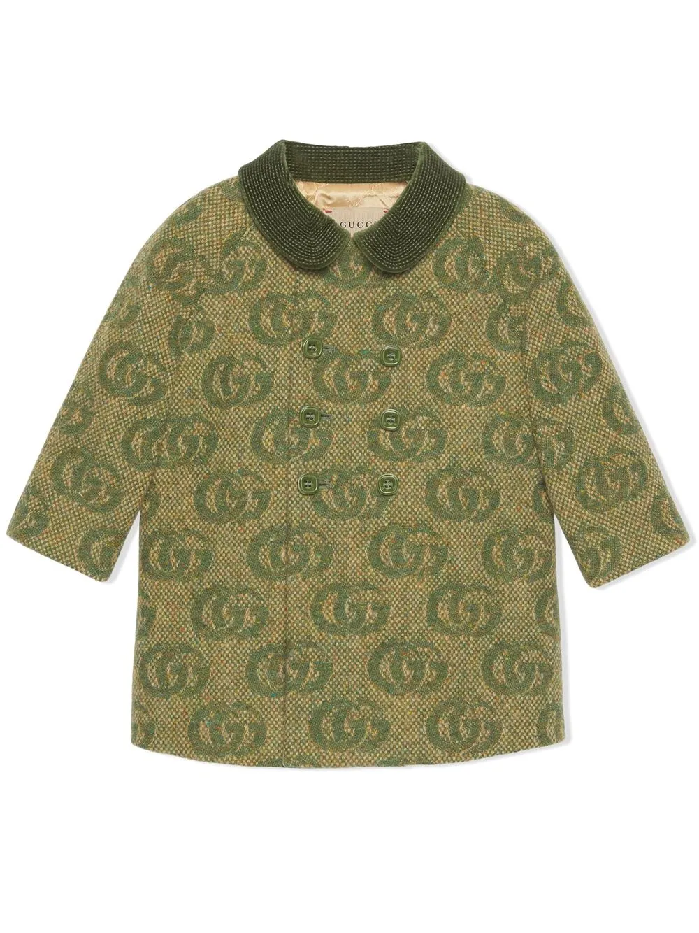 

Gucci Kids GG wool coat - Green
