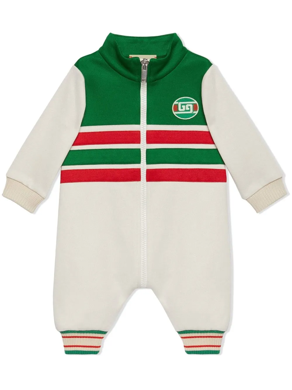 gucci kids grenouillère en jersey - tons neutres