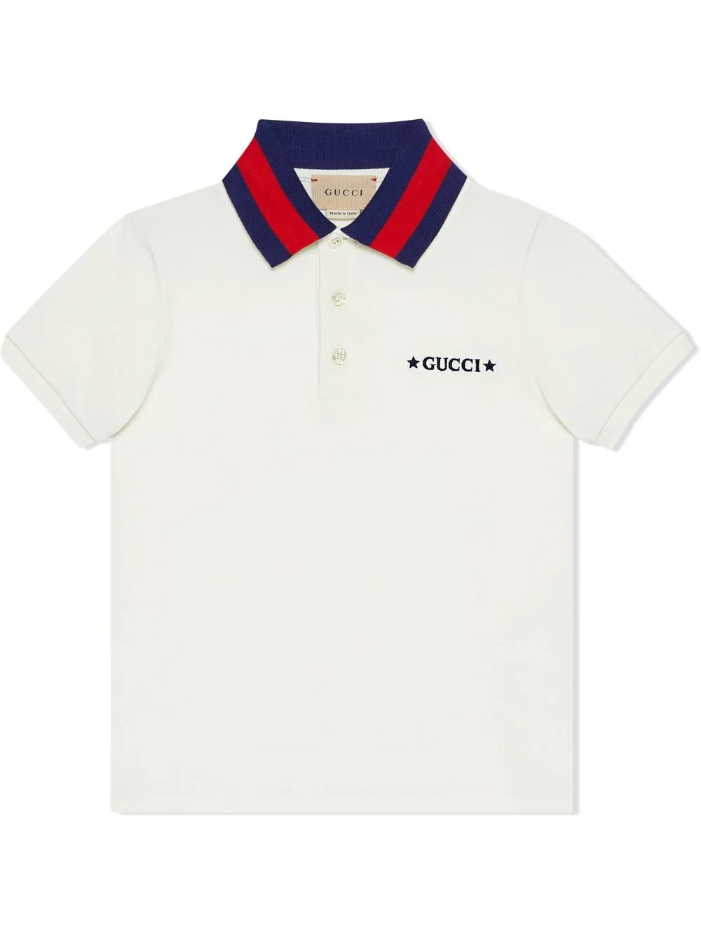 

Gucci Kids contrast-trimmed polo shirt - White