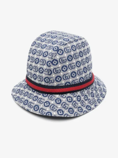 Gucci Kids sombrero de verano con motivo GG