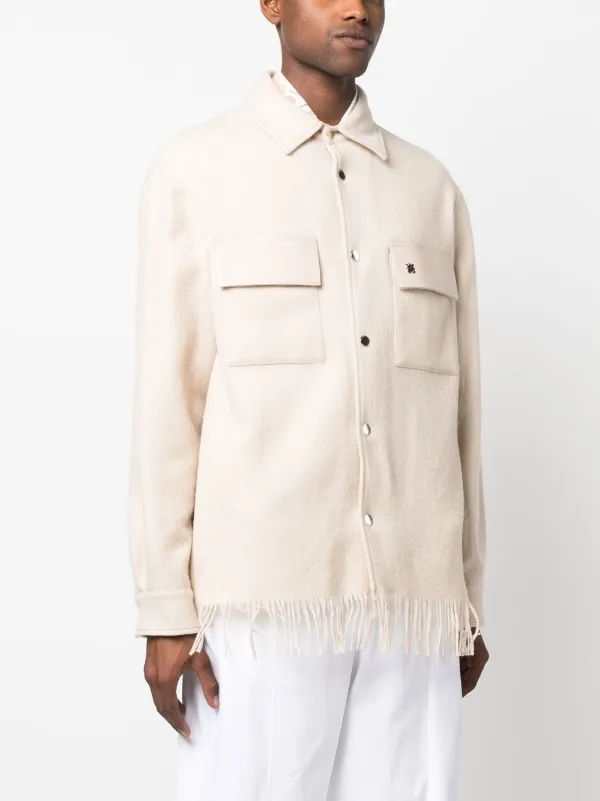 AMIRI Fringed Padded Shirt Jacket - Farfetch