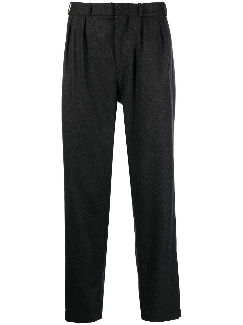 

The Power For The People pleat-detailing straight-leg trousers - Grey