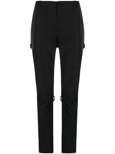 The Power For The People zip-detail drop-crotch trousers