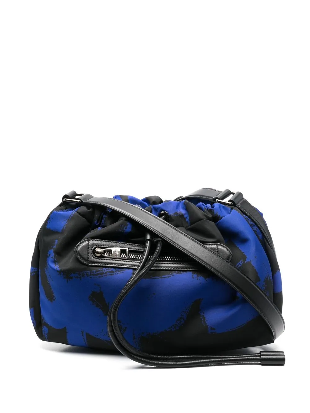 

Alexander McQueen bolsa de hombro Graffiti Edge con logo - Azul