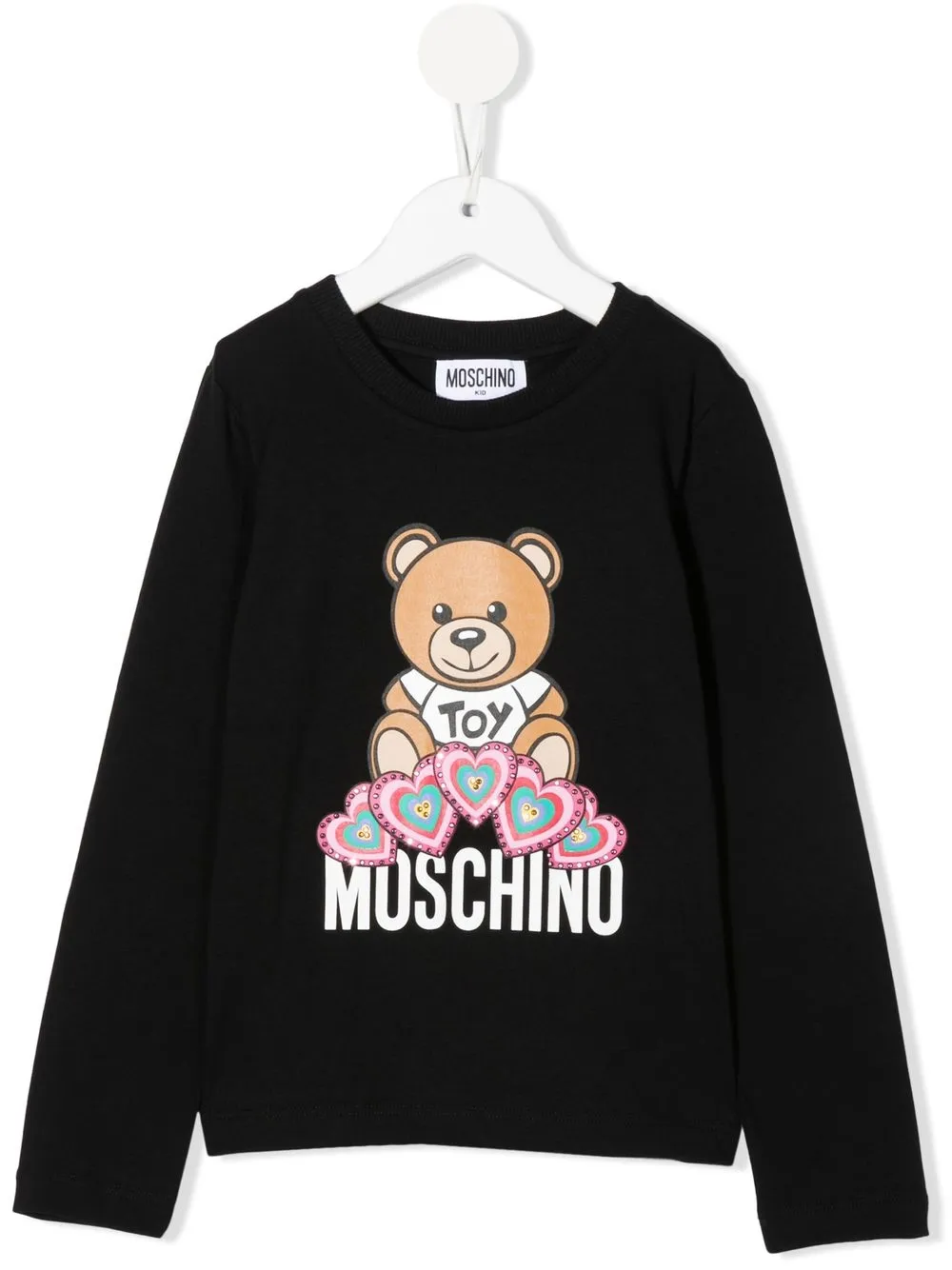 

Moschino Kids sudadera con motivo Teddy Bear - Negro