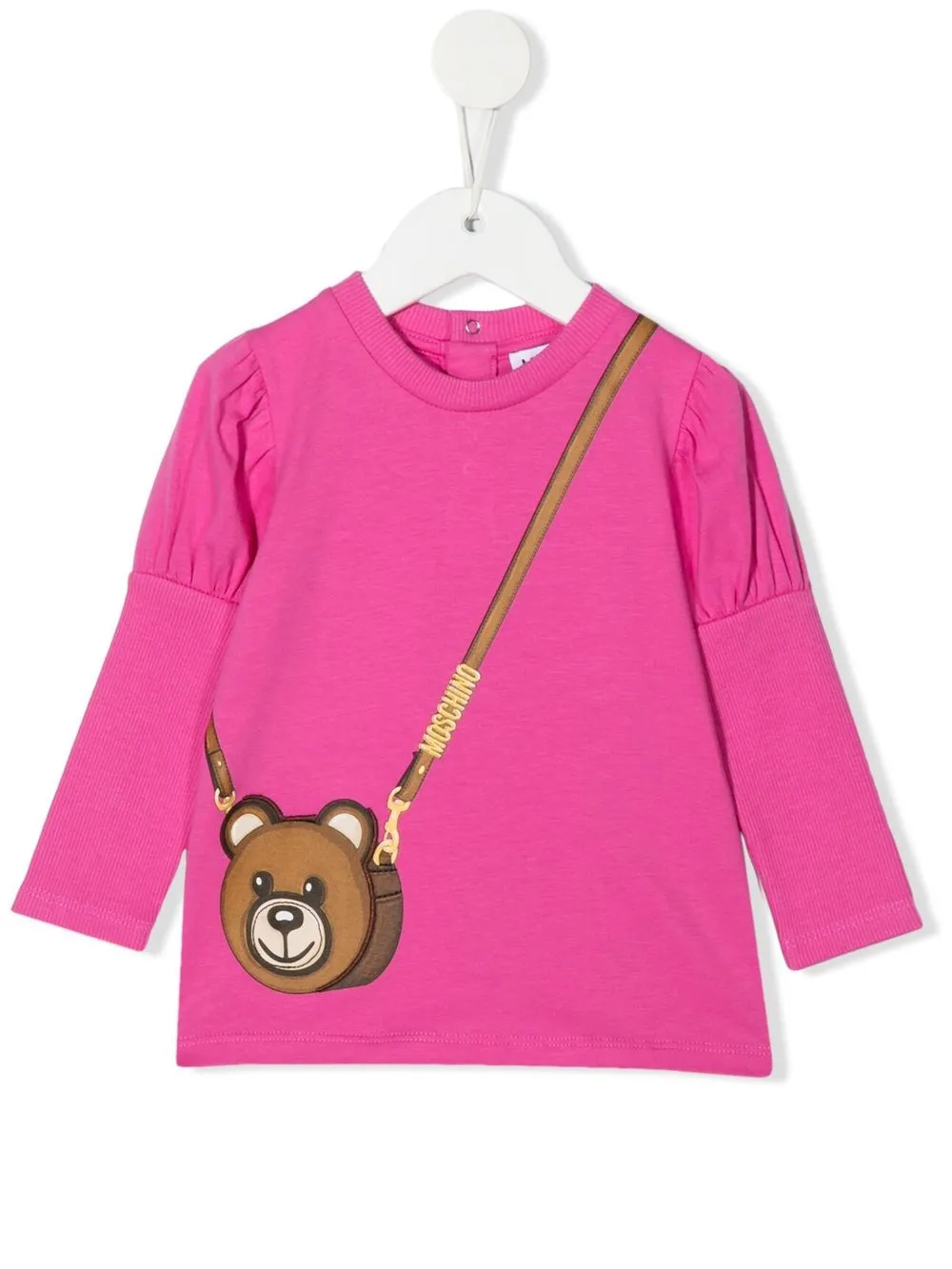 

Moschino Kids top con motivo Teddy Bear - Rosado