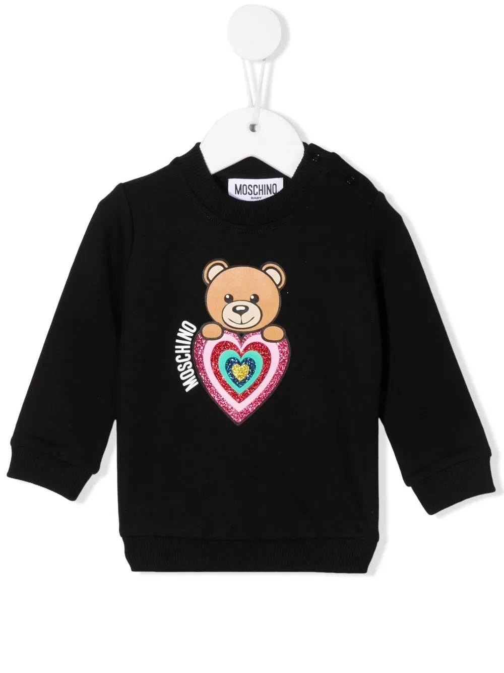 

Moschino Kids sudadera con motivo Teddy Bear - Negro