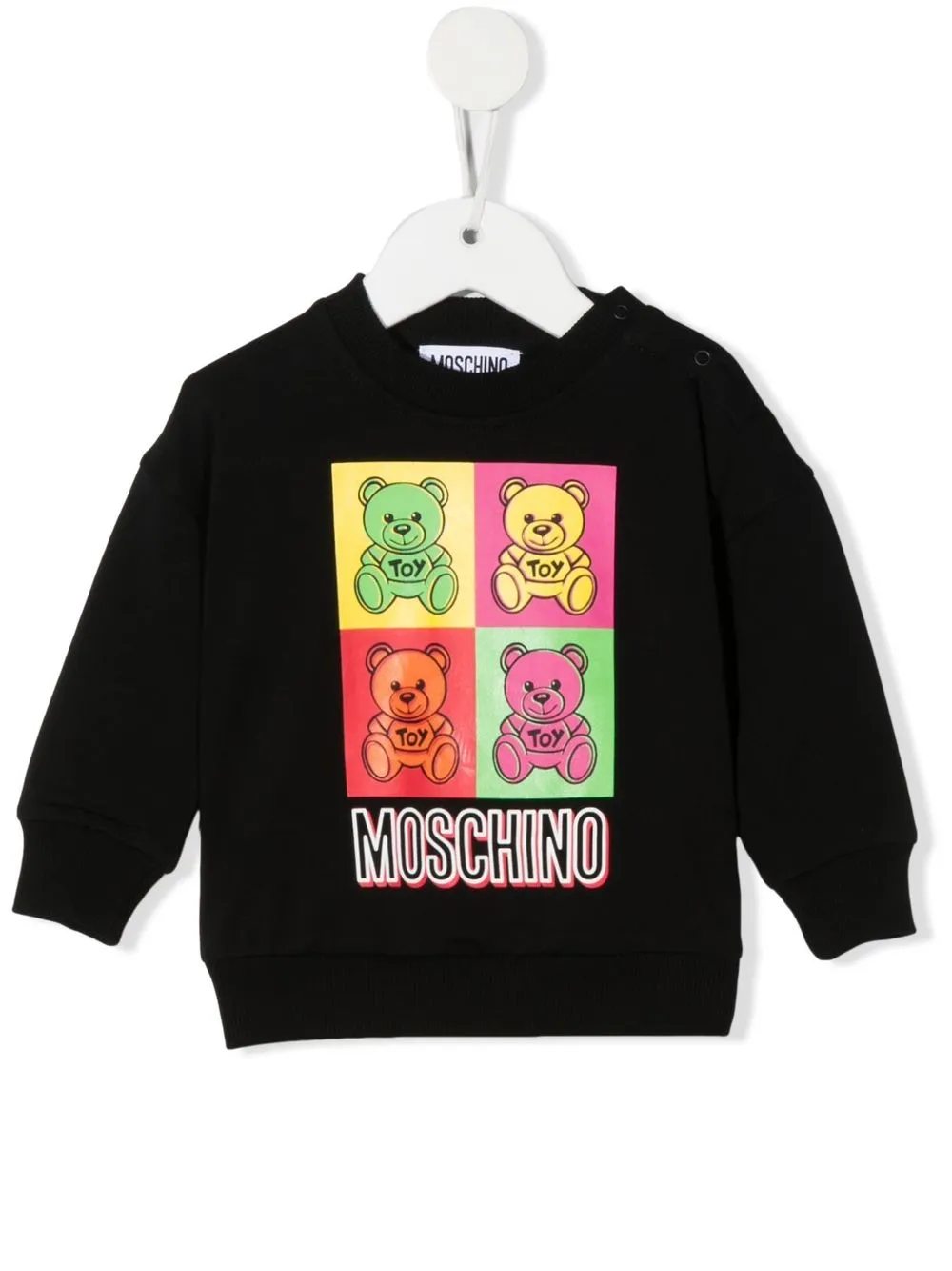 

Moschino Kids sudadera con motivo Teddy Bear - Negro