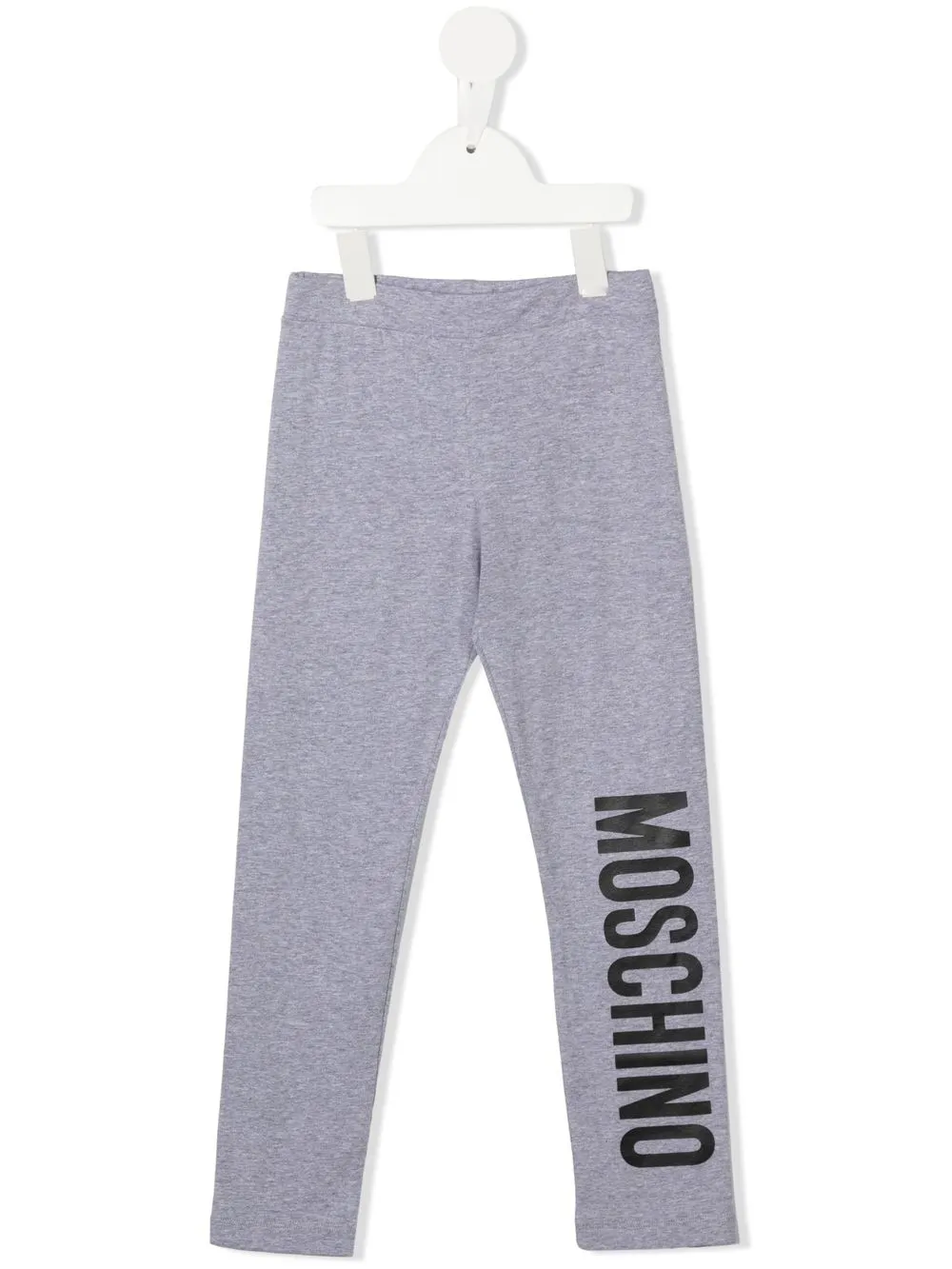 

Moschino Kids logo-print cotton-blend leggings - Grey