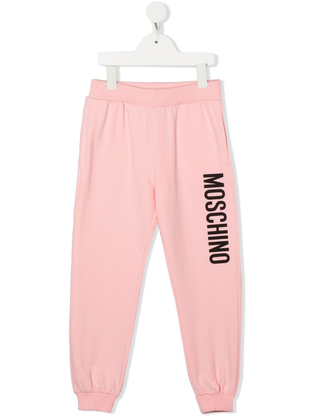 Moschino Kids logo-print track pants - Pink