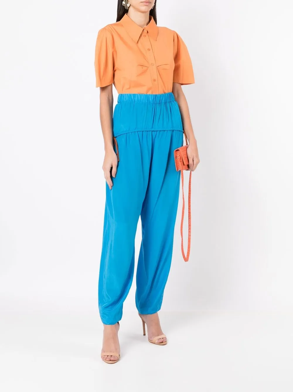 Nk Broek met toelopende pijpen - Blauw