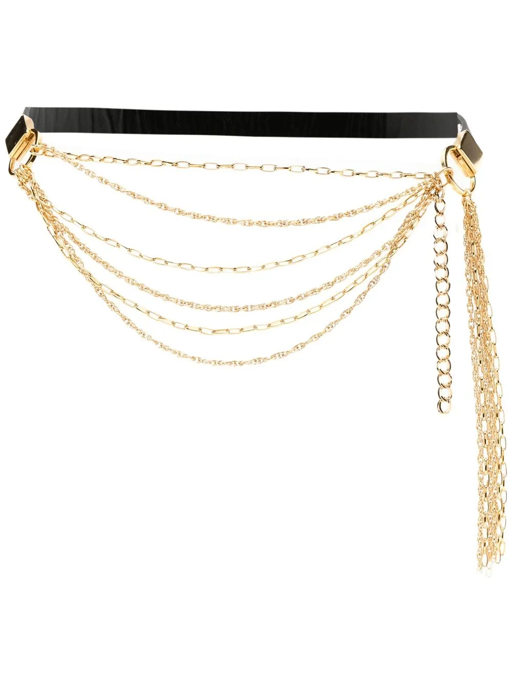 

Nk chain-link leather belt - Black